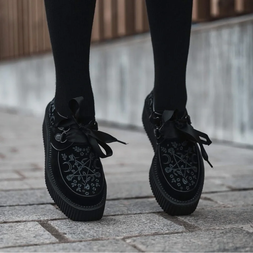 Killstar ‘Enchant Me’ Creepers - Black - Picture 6 of 6